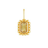 Pendant Necklace Titanium Steel Geometric Style Diamond Mixed Gemstone Inlay Vacuum Plated For Women