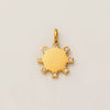 Pendant Necklace Titanium Steel Geometric Style Diamond Mixed Gemstone Inlay Vacuum Plated For Women