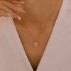 Pendant Necklace 316L Stainless Steel Water Shell Retro Star Geometric Light Luxury Electroplated