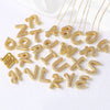 Pendant Necklace With Geometric Style Copper Pendant And Box Chain Electroplated With Zirconium And English Letters