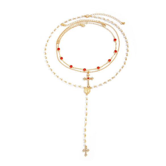 Pendant Necklace Women Hiphop Style Geometric Zinc Alloy Iron Electroplated
