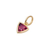 Pendant Necklace Women Stainless Steel Titanium Steel Mixed Gemstone Setting Geometric Style Set With Diamonds