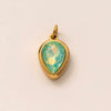 Pendant Necklace Women Stainless Steel Titanium Steel Mixed Gemstone Setting Geometric Style Set With Diamonds