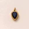 Pendant Necklace Women Stainless Steel Titanium Steel Mixed Gemstone Setting Geometric Style Set With Diamonds