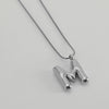 Pendant Necklace Women 316L Stainless Steel 316L Stainless Steel Small Snake Chain With Letter Pattern Electroplated