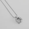 Pendant Necklace Women 316L Stainless Steel 316L Stainless Steel Small Snake Chain With Letter Pattern Electroplated