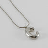 Pendant Necklace Women 316L Stainless Steel 316L Stainless Steel Small Snake Chain With Letter Pattern Electroplated