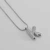 Pendant Necklace Women 316L Stainless Steel 316L Stainless Steel Small Snake Chain With Letter Pattern Electroplated