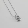 Pendant Necklace Women 316L Stainless Steel 316L Stainless Steel Small Snake Chain With Letter Pattern Electroplated