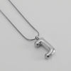 Pendant Necklace Women 316L Stainless Steel 316L Stainless Steel Small Snake Chain With Letter Pattern Electroplated