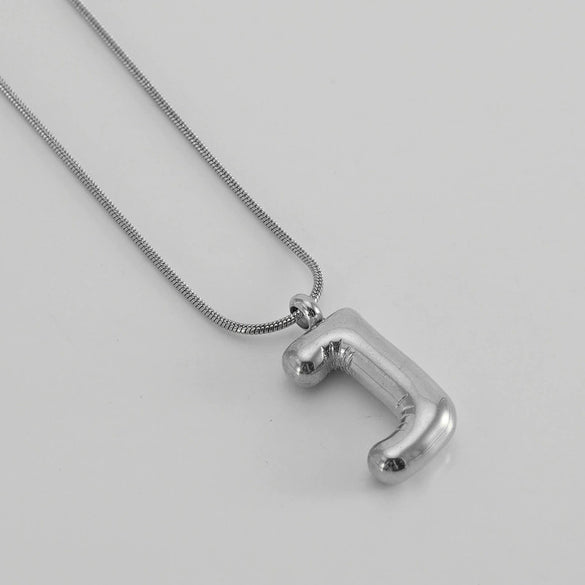 Pendant Necklace Women 316L Stainless Steel 316L Stainless Steel Small Snake Chain With Letter Pattern Electroplated