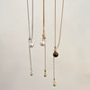 Pendant Necklace Women's Alloy Titanium Steel Geometric Snake Bone Chain Inlaid With Artificial Gemstones Semiprecious Stones Simple Style