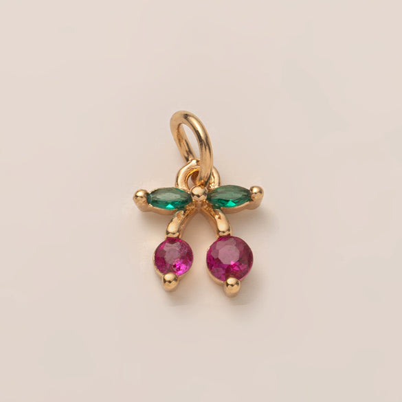 Pendant Necklace Women's Copper Mixed Gemstone Setting Electroplating Ushaped Heart Shape Flower Pattern