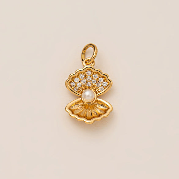 Pendant Necklace Women's Copper Mixed Gemstone Setting Electroplating Ushaped Heart Shape Flower Pattern