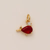 Pendant Necklace Women's Copper Mixed Gemstone Setting Electroplating Ushaped Heart Shape Flower Pattern