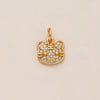 Pendant Necklace Women's Copper Mixed Gemstone Setting Electroplating Ushaped Heart Shape Flower Pattern