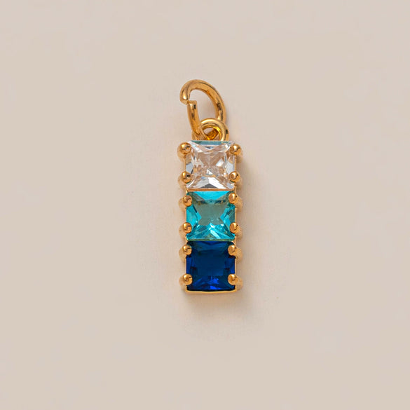 Pendant Necklace Women's Copper Mixed Gemstone Setting Electroplating Ushaped Heart Shape Flower Pattern