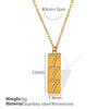 Pendant Necklace Women's Jewelry 316L Stainless Steel Electroplated Fashion Simple