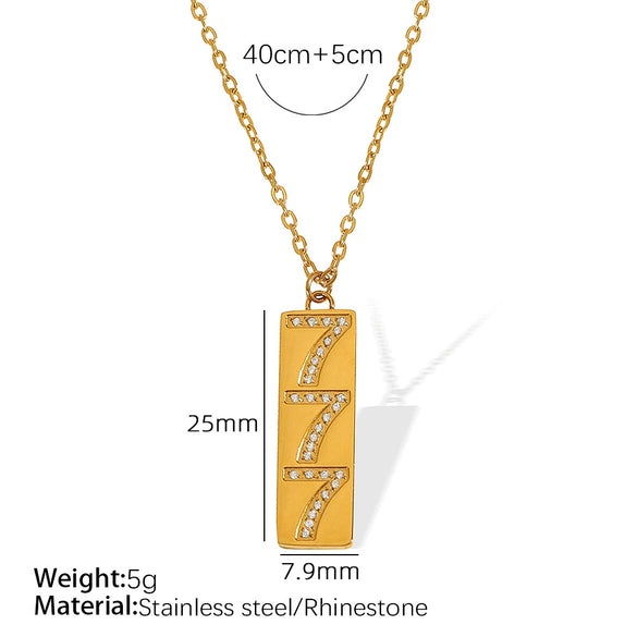 Pendant Necklace Women's Jewelry 316L Stainless Steel Electroplated Fashion Simple