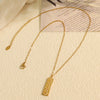 Pendant Necklace Women's Jewelry 316L Stainless Steel Electroplated Fashion Simple