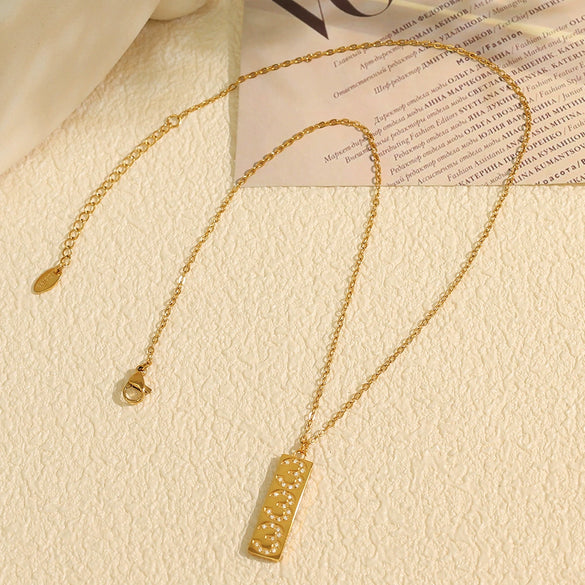 Pendant Necklace Women's Jewelry 316L Stainless Steel Electroplated Fashion Simple