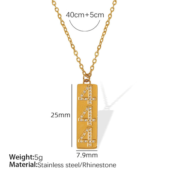 Pendant Necklace Women's Jewelry 316L Stainless Steel Electroplated Fashion Simple