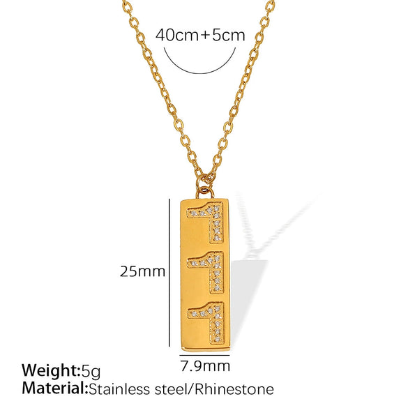 Pendant Necklace Women's Jewelry 316L Stainless Steel Electroplated Fashion Simple