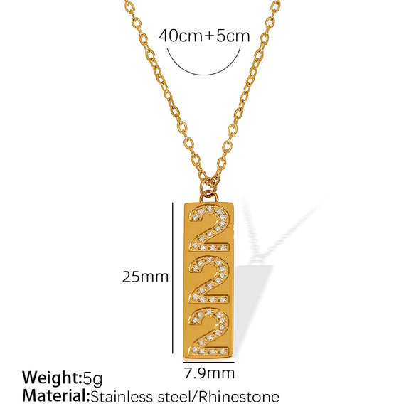 Pendant Necklace Women's Jewelry 316L Stainless Steel Electroplated Fashion Simple