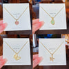 Pendant Pearl Necklace Women's Jewelry Titanium Steel Geometric Style Zirconia