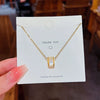 Pendant Pearl Necklace Women's Jewelry Titanium Steel Geometric Style Zirconia