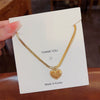 Pendant Pearl Necklace Women's Jewelry Titanium Steel Geometric Style Zirconia