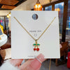 Pendant Pearl Necklace Women's Jewelry Titanium Steel Geometric Style Zirconia