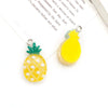 Pendant Plastic Resin Fruit Food Style Dripping Oil Pine Pineapple Banana Shape Diy Accessories