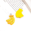 Pendant Plastic Resin Fruit Food Style Dripping Oil Pine Pineapple Banana Shape Diy Accessories