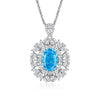 Pendant S925 Silver Diamond Inlaid Geometric Style