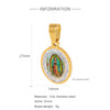 Pendant Stainless Steel Cross Heart Cut Out Crown Roman Numerals Electroplating Miniature
