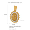 Pendant Stainless Steel Cross Heart Cut Out Crown Roman Numerals Electroplating Miniature