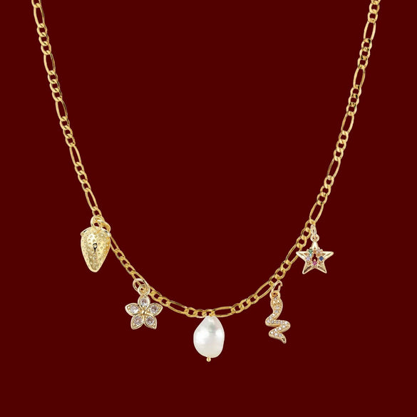 Pendant Stainless Steel Geometric Boots Stars Love Vacuum Plated 18K Gold Color