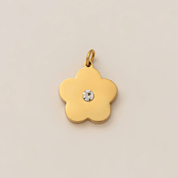 Pendant Stainless Steel Heart Shape Love Pearl Electroplating Fashion