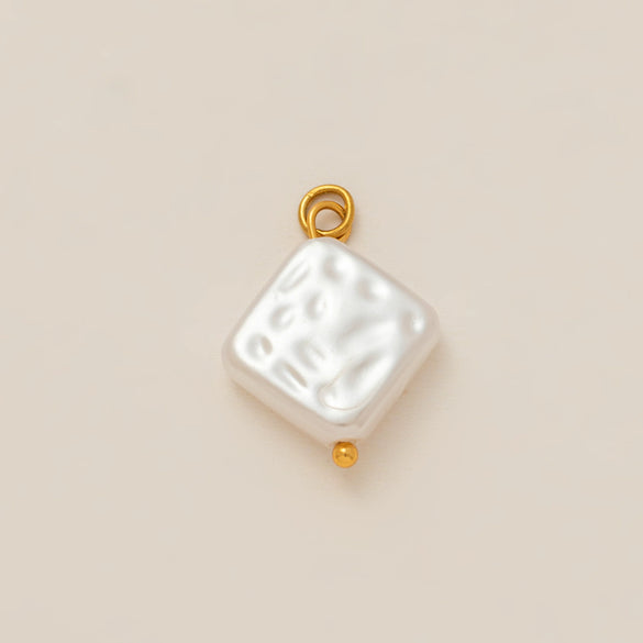 Pendant Stainless Steel Heart Shape Love Pearl Electroplating Fashion