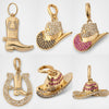 Pendant Stainless Steel Hip Hop Style Boots Horseshoe Furnace Vacuum Plating Electroplating