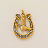 Pendant Stainless Steel Hip Hop Style Boots Horseshoe Furnace Vacuum Plating Electroplating