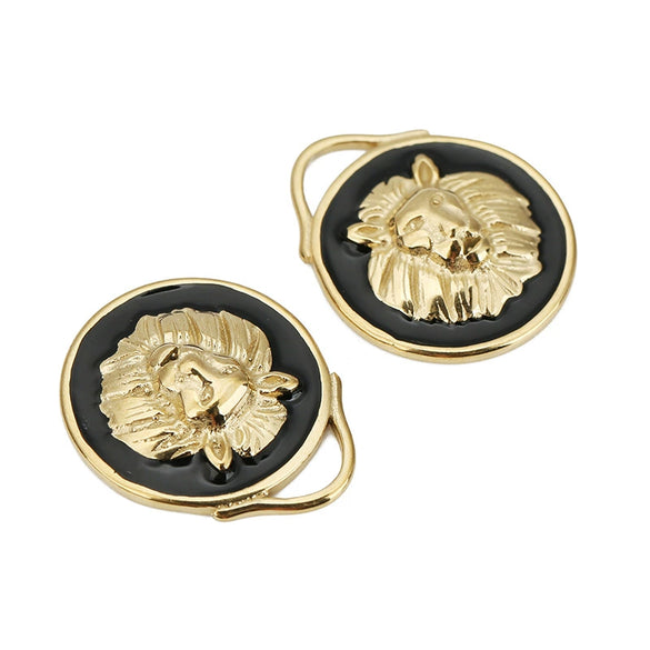Pendant Stainless Steel Lion Dripping Oil Creative Retro Jewelry