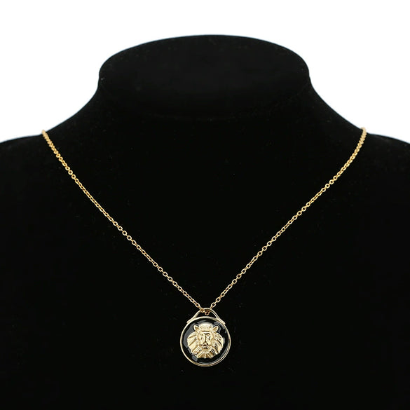 Pendant Stainless Steel Lion Dripping Oil Creative Retro Jewelry