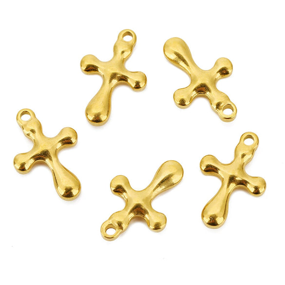 Pendant Stainless Steel Oil Pressure Cross Necklace Accessories
