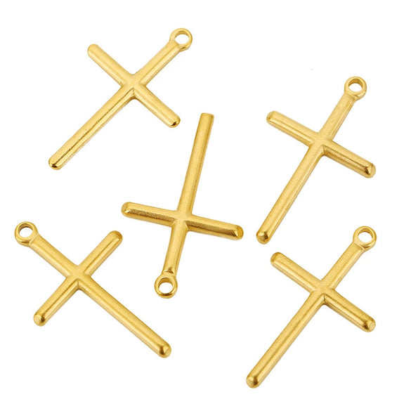 Pendant Stainless Steel Oil Pressure Cross Necklace Accessories