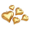 Pendant Stainless Steel Polished Heart Shape Electroplated