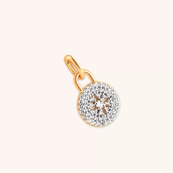 Pendant Stainless Steel Square Moon Intracranial Vacuum Plated