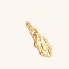 Pendant Stainless Steel Square Moon Intracranial Vacuum Plated
