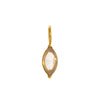 Pendant Titanium Steel Dropshaped Geometric Diamond Zircon Inlaid Electroplated